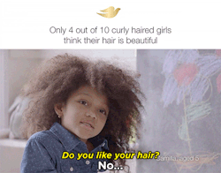 huffingtonpost:  Dove’s ‘Love Your Curls’ Campaign Celebrates Girls’ Curly Hair Curly hair is gorgeous — and a new Dove campaign wants to remind those who have doubts. In a video for the “Love Your Curls” campaign, Dove interviewed young