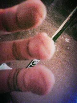 Dis what happen when I play 3.5 hour gigs.  My fingers look weiiird.