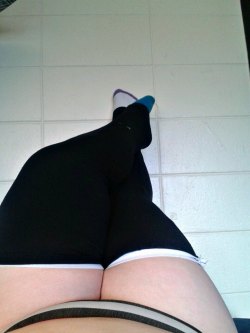 Another picture of my thigh highs.  Not sure why I love them so much but I do.  Now just to make a pair in every color!