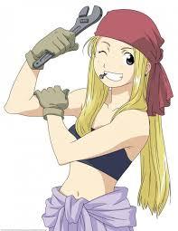 Name: Winry Rockbell Anime: Full Metal Alchemist Occupation: Automail Mechanic Age: