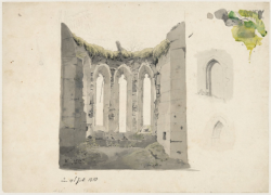 desimonewayland: Caspar David Friedrich Klosterruine auf dem Oybin,  1810 Watercolour and pencil © Hamburger Kunsthalle 