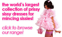I love this sissy shop! Get the pinkest, most ridiculously ruffly dresses you can fathom right here.Sissy bonnets! Sissy bloomers! Omfg take pics and send them to me!