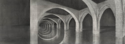 jackjackdraws:  Graphite Drawing of tunnel