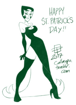 callmepo: Last of the emerald skinned ladies for St. Patrick’s Day is Ikra from Samurai Jack. (spoiler: technically a guy) 