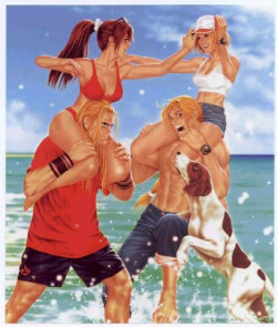 greatkunglao:  Artists: Andy and Mai &amp; Terry and Mary Fatal Fury/King of Fighters canon OTPs: Andy Bogard and Mai Shiranui Terry Bogard and Mary Blue