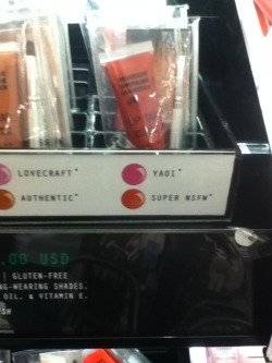tattooeddicks:  miaou-mask:  I was in Sephora with my sister today and..  guys it’s legit 