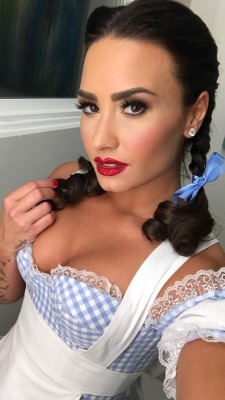 Demi Lovato - All Maid Up As Dorothy Gale. ♥