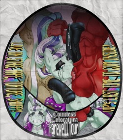 Patreon Tier Reward for Whitekitten, a concert poster for Countess Coloratura Farewell Tour.  Patreon  •  Tumblr  •  Inkbunny  •  Furaffinity