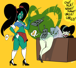 grimphantom:  lookatthatbuttyo:  Commissioned by CDB2.  Grimphantom: lol nice! I like how cartoony it looks. More harder on Shego’s butt!!!  &lt; |D&rsquo;&ldquo;&rdquo;