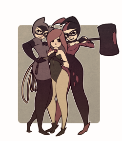 timetravelandrocketpoweredapes:   Gotham Girls by karioks Artist deviantart / tumblr