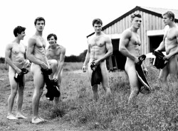 scottieskyline:  zachariascain:  yaytheinternet:  British Rowing Team Poses Naked to Help Fight Homophobia  Bless you  oh god.  