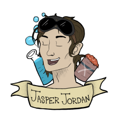 the100-art:  Jasper Jordan by AshleyRoboto  “Here’s the first one of my series the 100 portraits! It’s my personal fav, Jasper Jordan! It’s available as stickers and things on my RedBubble!“ 