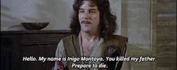 sunstreakerlovethyself:  iliaora:  constant-instigator:  artistssaywhat:  In The Princess Bride, Inigo’s quest for his father’s killer is one of the most successful subplots in film history. Watching his performance, it’s such an emotional scene.