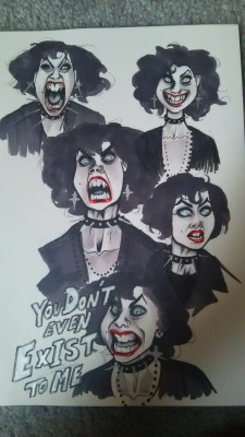 nuuola:  nancy downs ! i dont really know what these are..lazy caricatures(?) but i really wanted to draw fairuza balk….these are drawn from frames of the movie the craft ..nothing original really…..these were fun though 