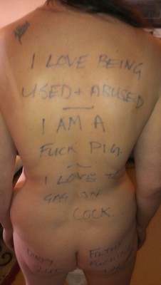 gsandmc:   Master getting his whore ready for shopping Pt 5  &ldquo;I Love Being Abused. I am a Fuck Pig. I Love to Gag on Cock. Dirty Slut. Filthy Fucking Whore.&rdquo;