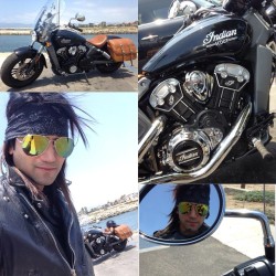 Officialashleypurdy:  Perfect Day For A Cruise On A New @Indianmotorcycle 