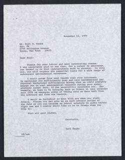 apple-pie-from-scratch:  Carl Sagan Writes a Letter to 17-Year-Old Neil deGrasse Tyson (1975)   Dear Neil: Thanks for your letter and most interesting resume. I was especially glad to see that, for a career in astronomy, you intend to do your undergraduat
