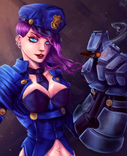 league-of-legends-sexy-girls:  Officer Vi ~