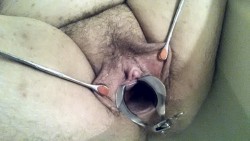 gynoftm:  Making sure the insides of my hole are nice and clean for any surprise examinations . 