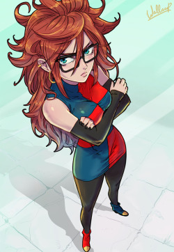 h-wallacepires:Android 21 - Dragon Ball Fighters Z  If you interested in the HD version of all my images, check out my patreon.patreon.com/wallacepires   ;9