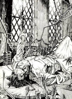 aquilaofarkham:  Victor Frankenstein &amp; The Creature by Ayami Kojima