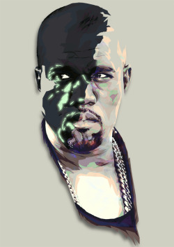 machine-factory:  Colorful digital portraits by artist Mink Couteaux aka Merged Visible.  Taken from his series “Dead Rapper” and “Next Generation Rappers” and a solo Kanye piece for good measure.