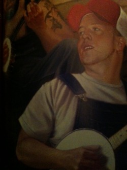 I was looking through my old revolver magazines and found this weird backwoods painting of Jamey Jasta&hellip;.wtf? lol