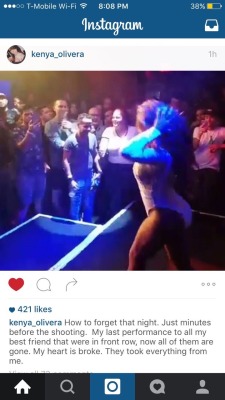 itzjack:  eternallybutthurt:  this is from rpdr season 4 contestant Kenya Michaels’ instagram who was performing at Pulse the night of the shooting  they took everything from me  