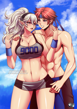 jadenkaiba:   “Ah Roy! Care to come with me after we finish our routine?~!”COMMISSION FOR  RK DracoRoyFemale Corrin/Kamui (Fire Emblem Fates/If) and Roy (Fire Emblem The Binding Blade)    ENJOY :) —————————————————————————————————-