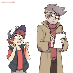 ikimaru:  for that suggestion of Dipper being a fanboy and also dressing up as the author bc he’d think that is SO cool haha 