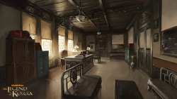 korranation:  nickanimationstudio:  Can’t even imagine what Air Temple Island looked like after the breakup, but her office looks pretty clean and organized!   Check out this stunning background of Lin Bei Fong’s office by Emily Tetri on the Korra