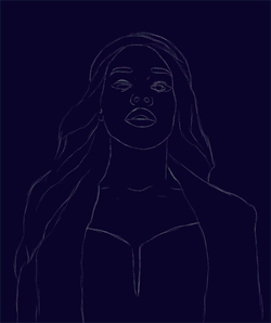 jackballs:  Finished my portrait of Azealia! You can see the full photo in HQ on my deviantART