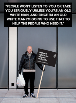 thefingerfuckingfemalefury:  goldstarprivilege:  muchymozzarella:  afunnyfeminist:  ghastderp:  i love sir patrick stewart more with each passing day.  See, guys. This is how you do it. Notice the words “Not all men are like that” are never spoken.
