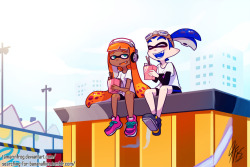 searching-for-bananaflies:  Blue would totally take Callie’s suggestion of Port Mackerel being a romantic date spot seriously.  &lt;3
