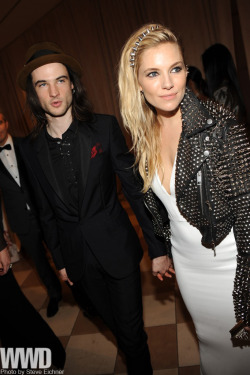    Celebrities Party Post ‘Punk’ Tom Sturridge and Sienna Miller, both in Burberry. 