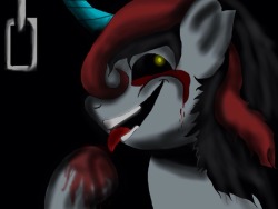 Haven&rsquo;t really posted anything lately, so I show you &ldquo;corrupt blood&rdquo; the discorded version&hellip; Still just an earth pony, just borrowed the horn.