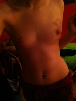 lover13stars:  Topless Tuesday cause I know ill forget tomorrow 