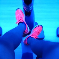 Burn, burn, burn #solefie #healthy #fit #adidas #lights (at Fitness First)