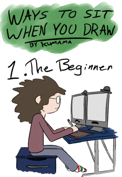 amandaonwriting:  Ways to sit when you write or draw 