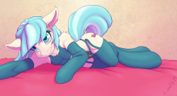 crombiessketchpad:  Coco Pommel   Welp, finished this off in the stream last night. Might edit it to the original sketch later, but I preferred the dick version of this.  