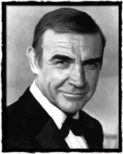 Sean Connery painting by FotoSketcher on