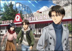 snkmerchandise: News: SnK x Fuji-Q Highland One-Year Anniversary Event Merchandise (2018) Original Release Date: March 24th to May 6th, 2018Retail Price: Various (See below) Amusement park Fuji-Q Highland has announced an upcoming celebration for its