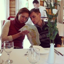#Lenka & #Andrey, August 2010, #Peterhof, #restaurant #Shtandart