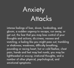 piercetheamazingsirens:  throwindown-inthedirtydirtysouth:  I reblog this everytime it’s on my dash. A lot of people think an anxiety attack is always hyperventilating and freaking out. I don’t know how it is for everybody but I can have anxiety attacks