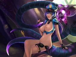 sexybossbabes:  League of Legends HENTAI BABES , Caitlyn, Nidalee, Zyra, â€¦// SEXYBOSSBABESÂ  my Twitter: @sxybossbabes( picture source: lolhentai.net - all rights refer to the owner ! )