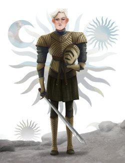 gameofthrones:  Brienne of Tarth! Print available at: https://www.etsy.com/listing/185497437/brienne-of-tarth-from-game-of-thrones?ref=shop_home_active_1