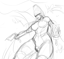 steffydoodles:Bayonetta work to come in the future.   Daytime reblog, not enough Bayo in my day anyway. 