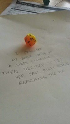 matt-meowstic:  t3mp0r4ry:  sirenknights:  Dice Shaming  Literally the best photoset I’ve ever seen on tumblr  What the hell happened to the second to last one