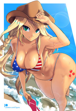 cgsio-nsfw: Summertime Apple Jack. See all images at patreon! If you like my work please consider support me ! Thank you !https://www.patreon.com/Cigusa/  &lt; |D’‘‘‘‘