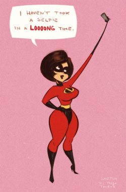 Helen Parr - Mrs. Incredible - Cartoony PinUp SketchThis morning’s morning sketch. Damn, I should draw her more :)Newgrounds Twitter DeviantArt  Youtube   Picarto Twitch   